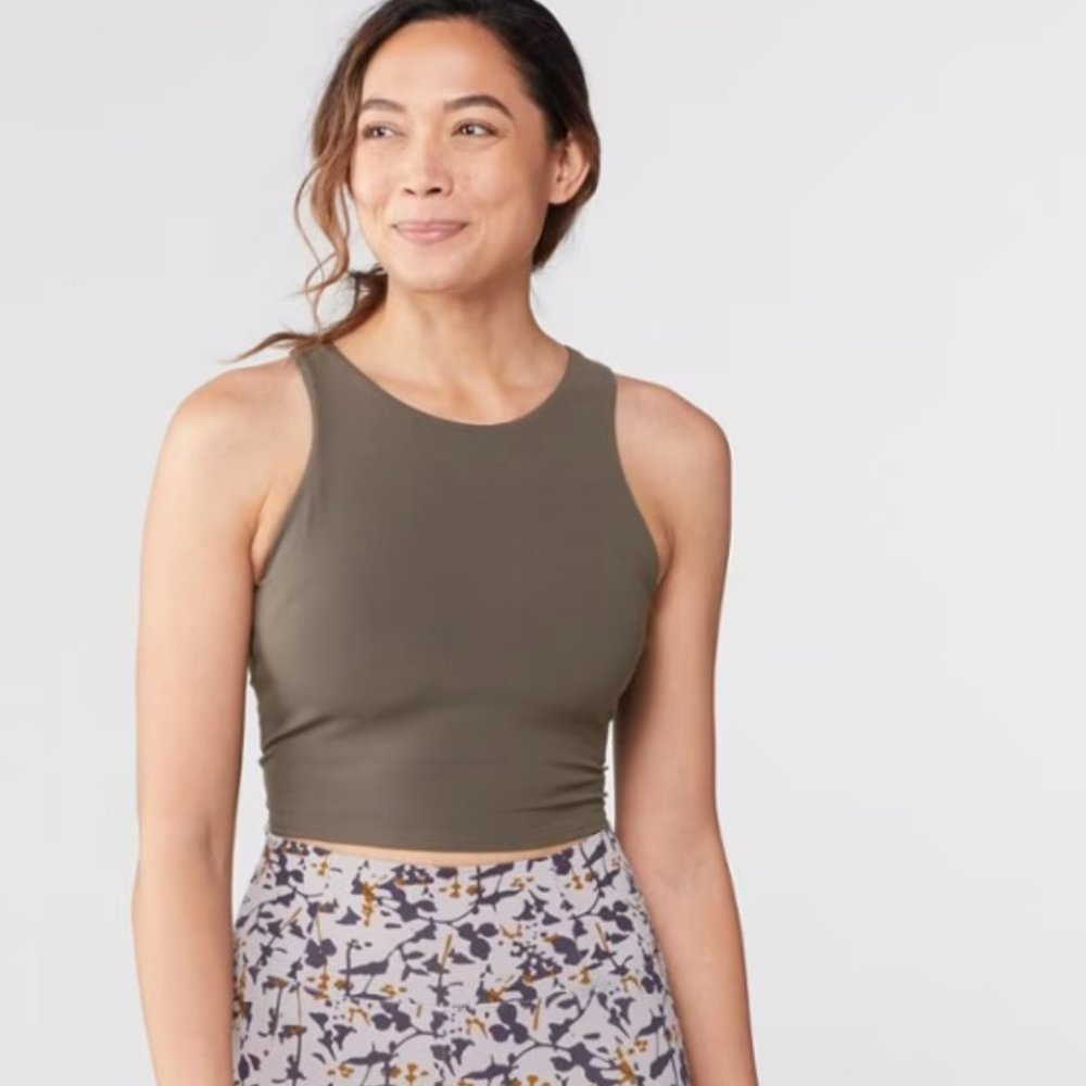 Athleta Racer Back Crop Tank Size S